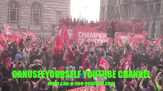 2019 Liverpool F.C. Chamipons League Cup Parade Albert Docks Liverpool L3 England