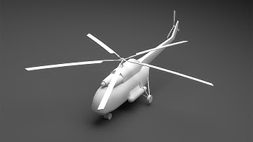PS1-style Mi-8 Helicopter Timelapse