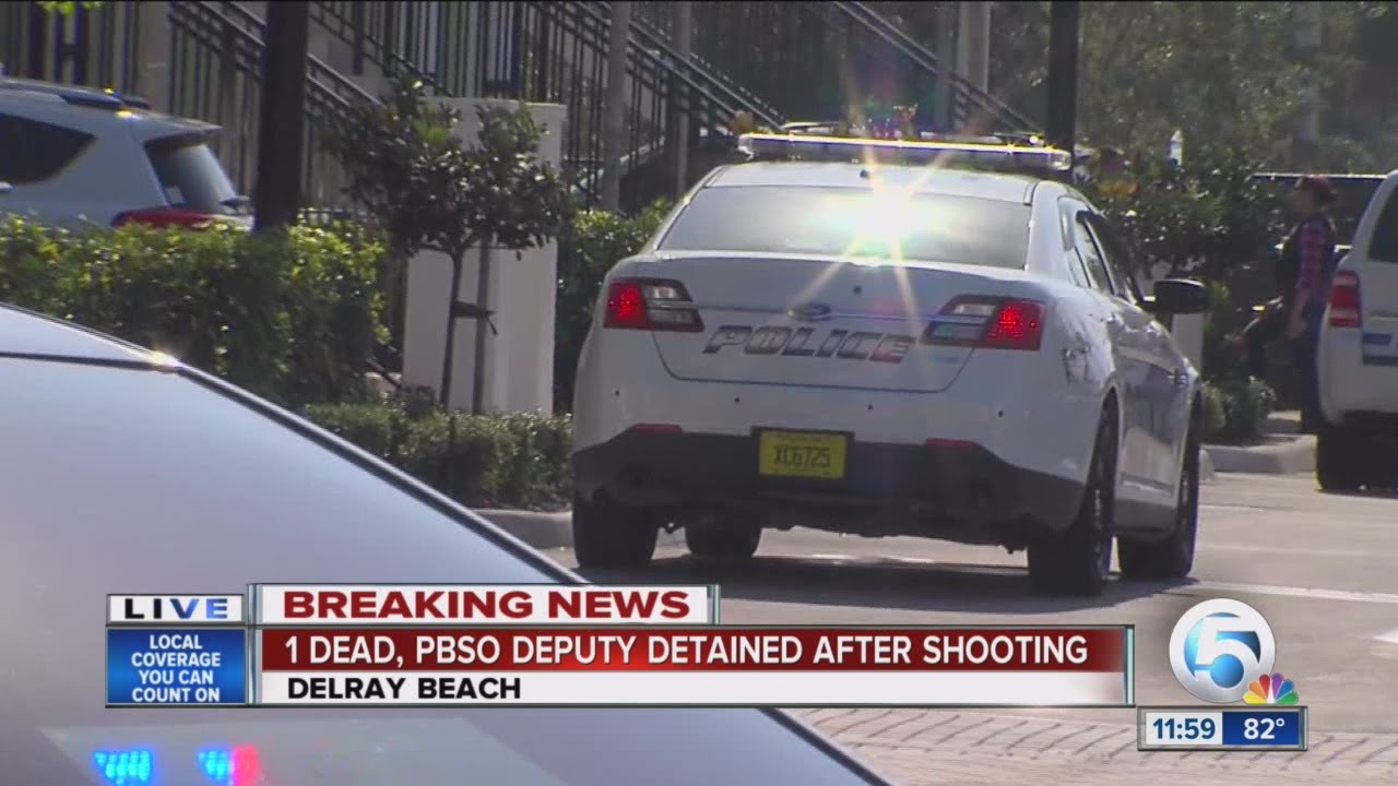 PBSO deputy detained after fatal shooting in Delray Beach - YouTube