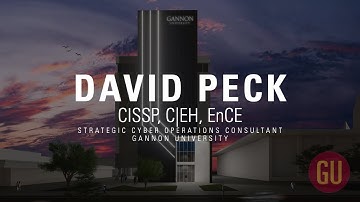David J. Peck, CISSP, C|EH, EnCE on Cybersecurity and Cyber Engineering at Gannon University