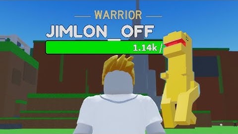 DEFEATING BIG DINO (every second add 1 skill point) - JIMLON