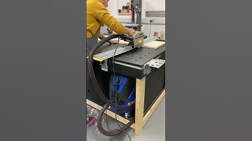 Cross cut bench using the dashboard pws system. #maker #woodwork #woodworking