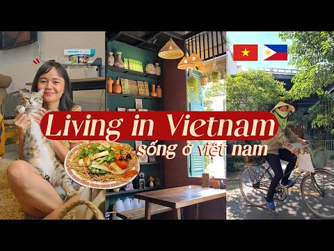 Living in Vietnam 🇻🇳 | (Ep.02) sống ở việt nam ( weekend grocery shopping & veggie restaurant) 🍃 🛍