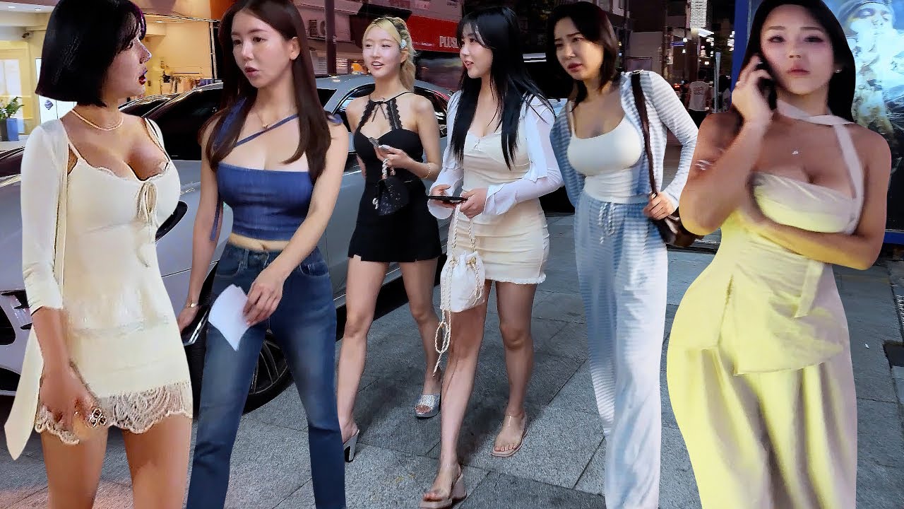 [4K Korean beauty 😎😎😎] There are a lot of beautiful women in Apgujeong-dong # GANGNAM # SEOUL #KOREA