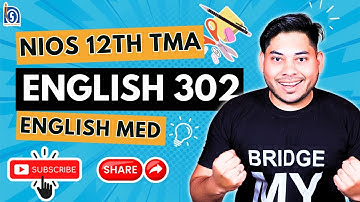 English 302 tutor marked Assignment Answers | English TMA 2026 April Complete Solution #niostma
