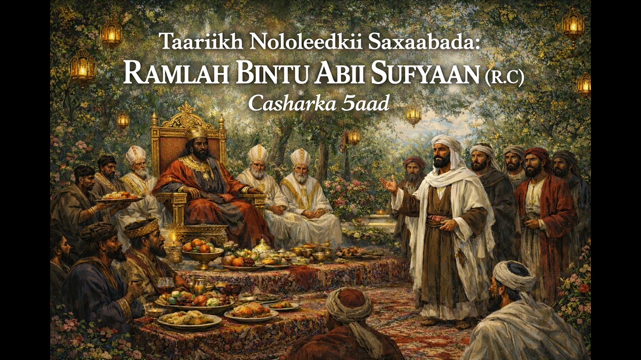 Taariikh Nololeedkii Saxaabada:RAMLAH BINTU ABII SUFYAAN (R.C)Casharka 5aad