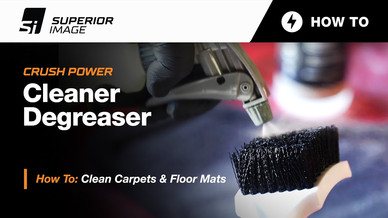 How To Clean Carpets & Floor Mats w/ Crush Power Cleaner Degreaser