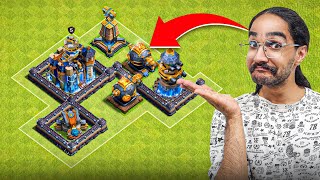 مپ تاونهال ۱۸ کلش اف کلنز طراحی کردم برای لیگ جدیدم 😎🔥
