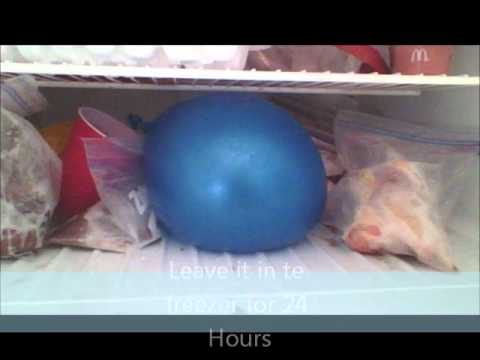 how to make a frozen water balloon youtube