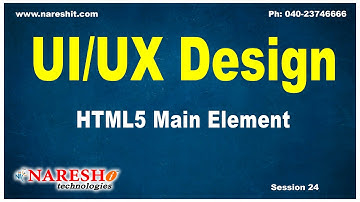 Session:24 | HTML5 Main Element | UI/UX Tutorial | UI Technologies Training