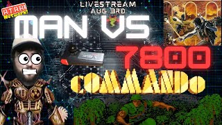 Commando Atari 7800 LIVE - Man vs 7800