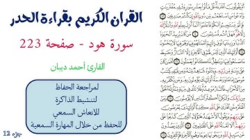 سورة هود صفحة 223 - احمد ديبان