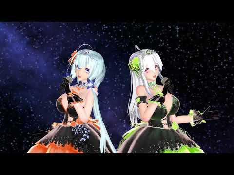 【MMD】010A 淋しい熱帯魚 Haku & Illustrious【WINK】【弱音ハク】