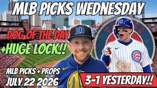 MLB Picks Today Wednesday 7/22/2026 | Free MLB Best Bets, Player Props, and Predictions
