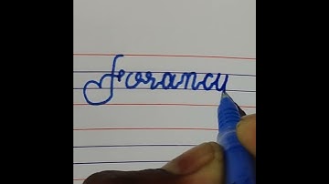 Forancy beautiful name write in cursive writing | cursive writing | cursive writing kaise likhe |