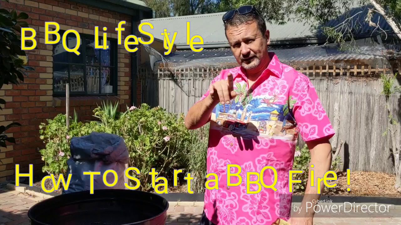 How To Start a BBQ Fire Without Fire Lighters YouTube