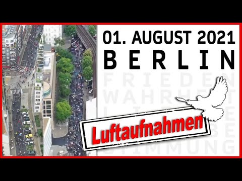 Luftaufnahmen Berlin | Sommer der Freiheit | #b0108 #Demo | aerial video