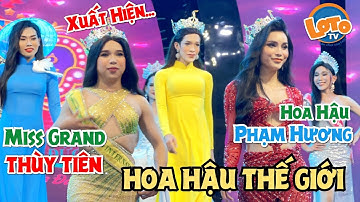 Bất ngờ Miss Grand Thùy Tiên xuất hiện ĐỌ DÁNG với Hoa Hậu Phạm Hương tại Hương Nam Su Su, Cát Thy