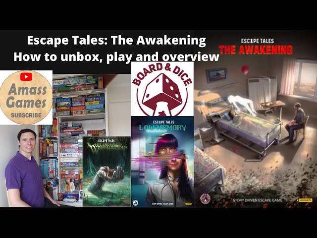 Board & Dice Escape Tales: The Awakening – Gioco Da Tavolo In Inglese, Escape Game Per Adulti E Ragazzi
