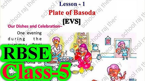 Plate Of Basoda | Class 5 EVS Lesson 1 | RBSE | Question Answers | For English Medium #rbse #evs