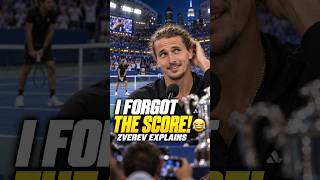 Zverev: “I Forgot the Score” 😂🏆 | US Open 2026 #zverev #shelton #highlights