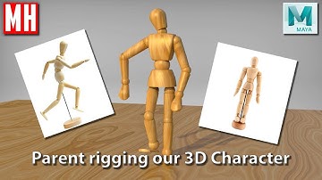 Parent RIGGING our 3D Character ( Part 2 of 4 )