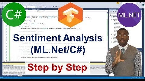 Sentiment Analysis in ML Net Using TensorFlow