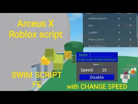 Roblox Script SWIM GUI FE With CHANGE SPEED Krnl Can Be Used On Hqdefault 