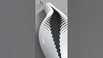# 319 : Diamond Pattern Pavilion from a Single Curve #rhinograsshopper  #architecture #parametric