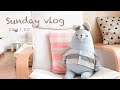 Simple everyday life: Weekend vlog - Sewing up bunny (soft toy), making Korean egg bread 계란빵 🥚🍞