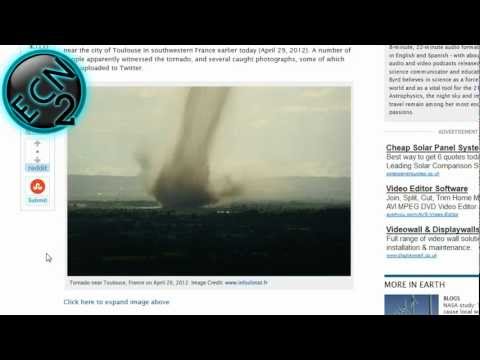 TORNADO TOUCHES DOWN NEAR TOULOUSE FRANCE