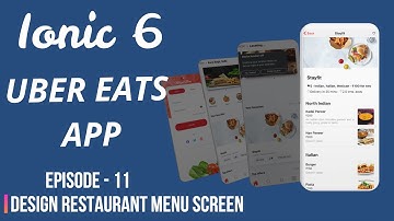 Ionic 6 Uber Eats App - Episode 11 - Design Restaurant Menu Screen