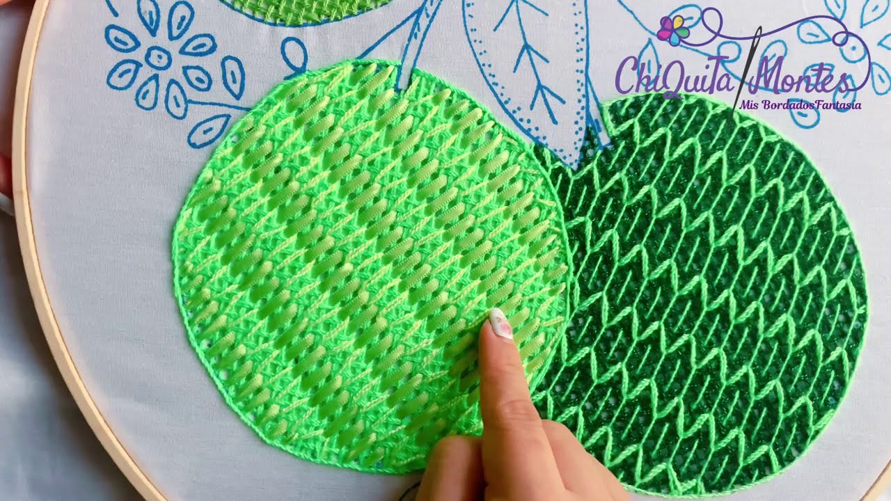 Bordado Fantasía Limón 4 / Hand Embroidery Lemon 🍋 with Fantasy Stitch