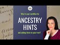 Ancestry.com: Tips for Working With and Attaching Record Hints