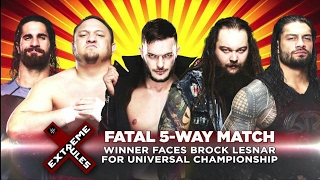 WWE Extreme Rules 2017 Fatal-5 Way Full Match