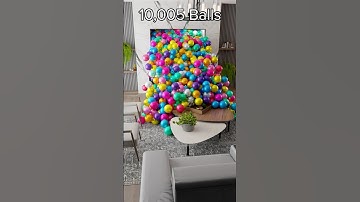 Intense 10,000 ball living room simulation in blender 🔥 #blenderanimation #3danimation #blender3d