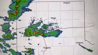 4/25/23 - Severe Thunderstorm Warning for the Amarillo Metro.