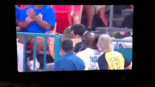 Wedding proposal at Florida Marlins Sun Life Stadium