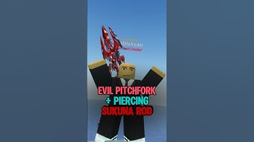 Evil pitchfork + piercing = sukuna rod #roblox #fisch