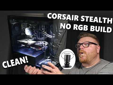 Complete Stealth Build Display Case Pc! Bye Bye Rgb... W/rap