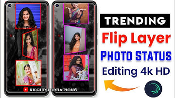 trending flip layer photos status editing alight motion|flip player photo moving status editing 2023
