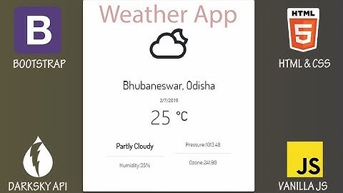 Build A Simple Weather App with Vanilla JS[Basic Version]