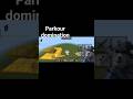 Parkour domination in Minecraft #minecraft #gaming #mobile  #mrbeast #minecraftshorts #minecraftpe