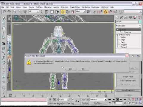 Biped Rigging in 3DS Max (Halo 2 MC) Part 2 - YouTube