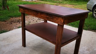 Como hacer una mesa de madera