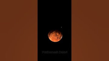 mars with phobos on 21 April | #astronomy #shorts #ytshorts #shortvideo #mars