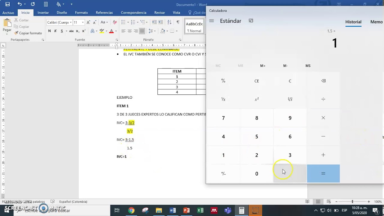 Ivc Math CÁLCULO DEL IVC - YouTube