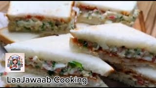 Egg sandwich. Soft and Delicious Eik Bar khao Bar Bar Banao yeha recipe LaaJawaab Cooking