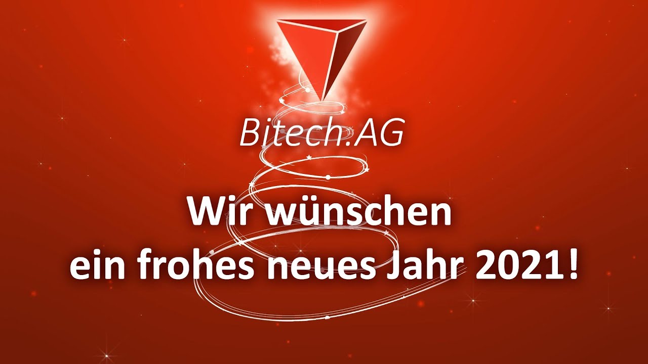 Neujahrsgruß 2021 der Bitech AG