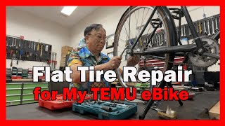 Flat Tire Repairing for my TEMU eBike from Tubeless to Tube